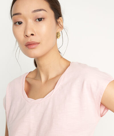 Fashion pale pink cotton T-shirt PhotoZ | 1-2-3
