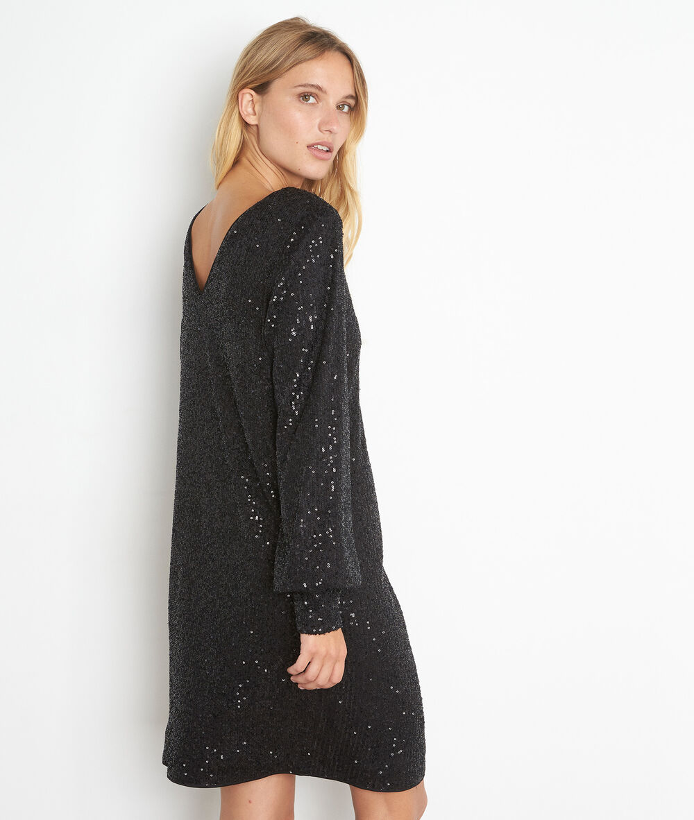 Charme sequinned dress noir.