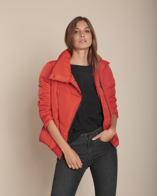 Poline terracotta short down jacket (2) - Maison 123