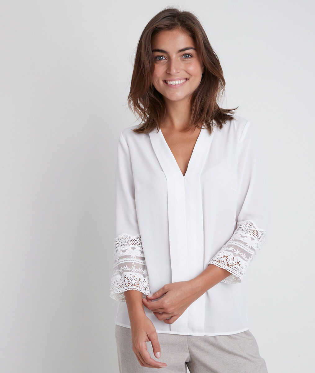Janis ecru lace blouse | 1-2-3 Janis ecru lace blouse PhotoZ | 1-2-3