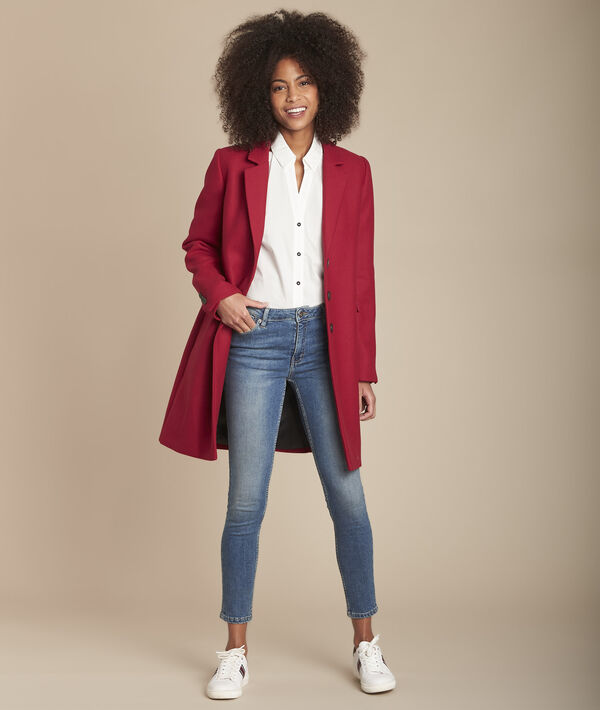 Mauranne white poplin blouse with contrasting braid details | 1-2-3 Mauranne white poplin blouse with contrasting braid details PhotoZ | 1-2-3