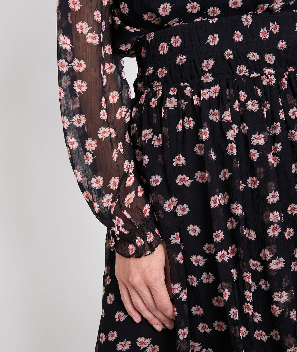Groseille printed skirt noir.
