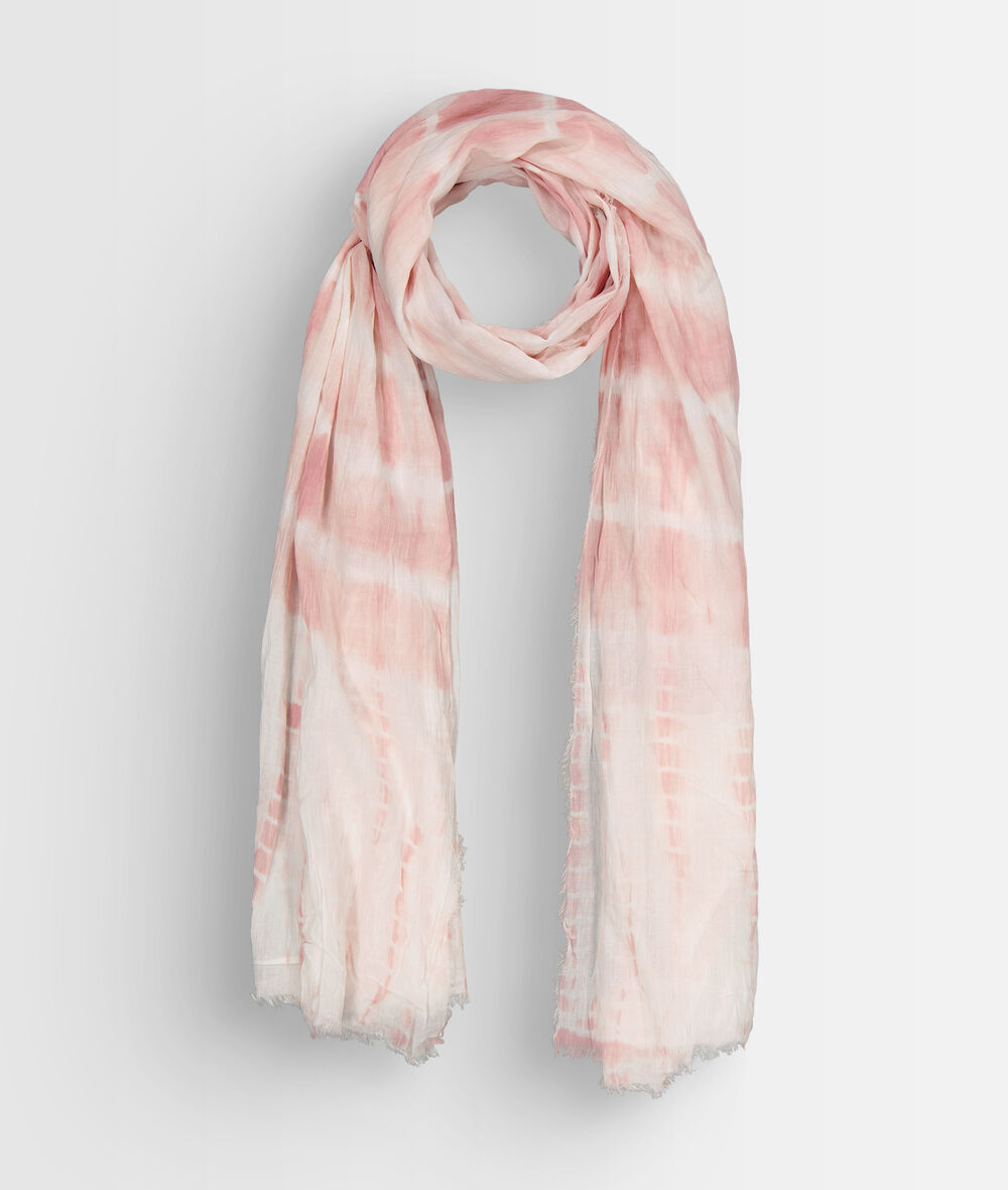 Tal large powder cotton scarf with tie-dye print PhotoZ | 1-2-3