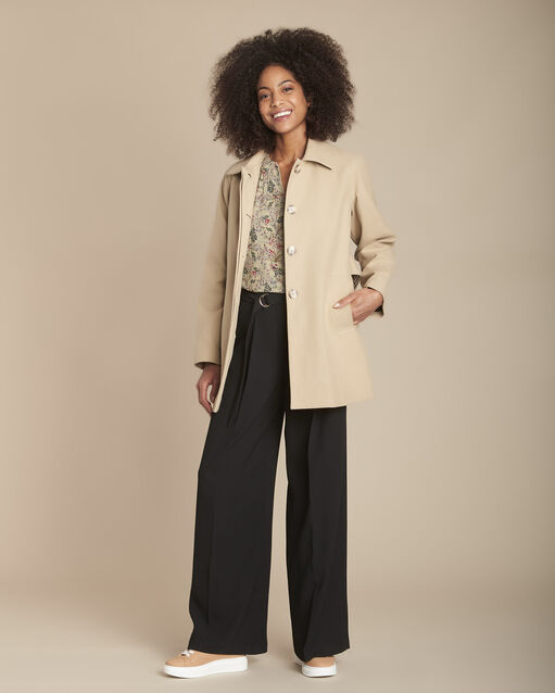 Mina khaki floral print blouse kaki.