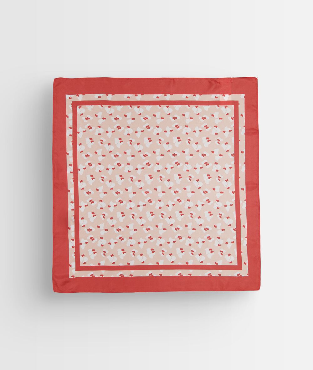 Heidi printed silk square scarf buvard.