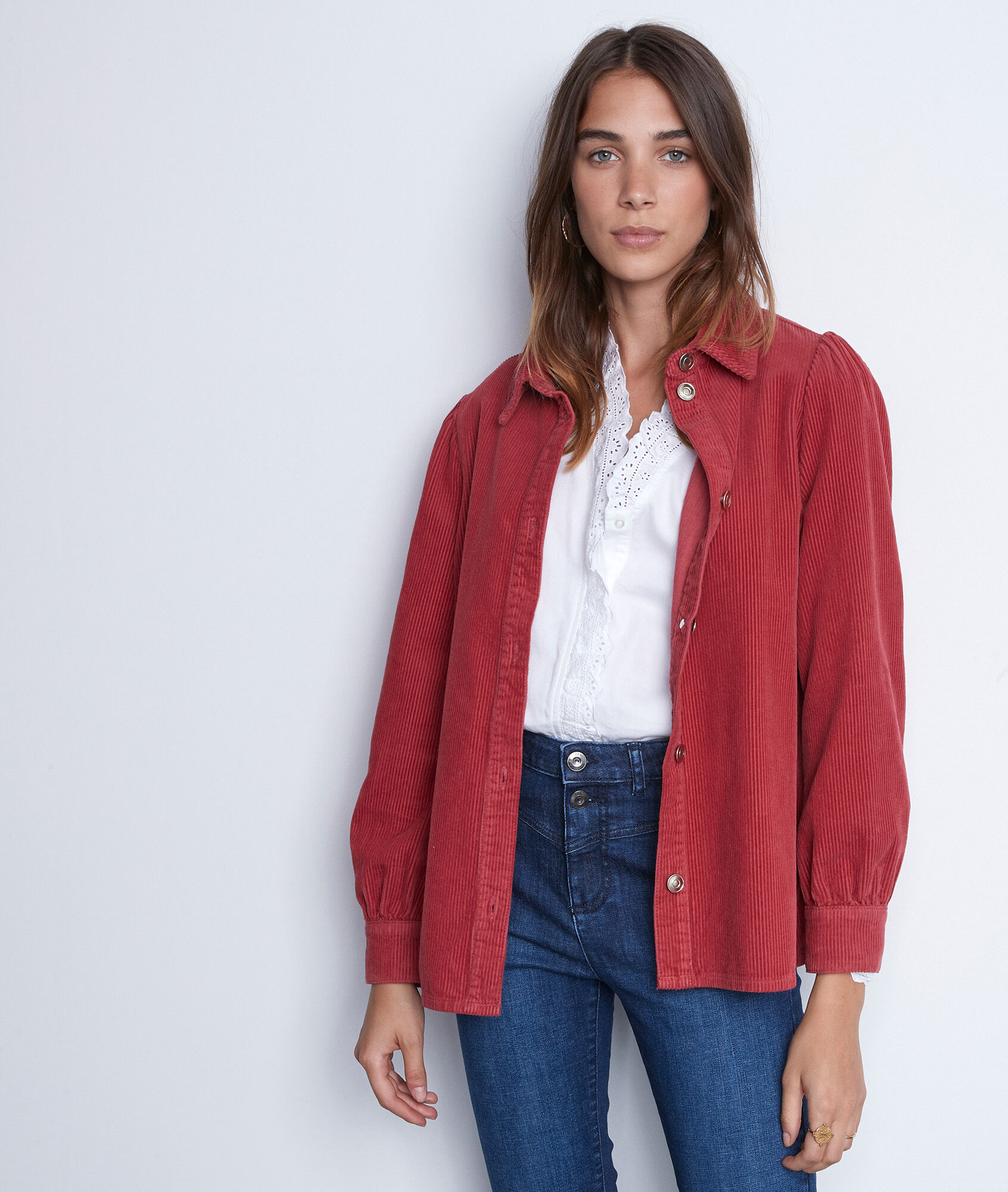 red cord coat
