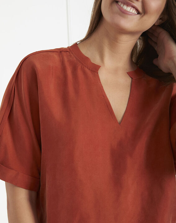 Venise mahogany loose-fitting top | 1-2-3 Venise mahogany loose-fitting top PhotoZ | 1-2-3