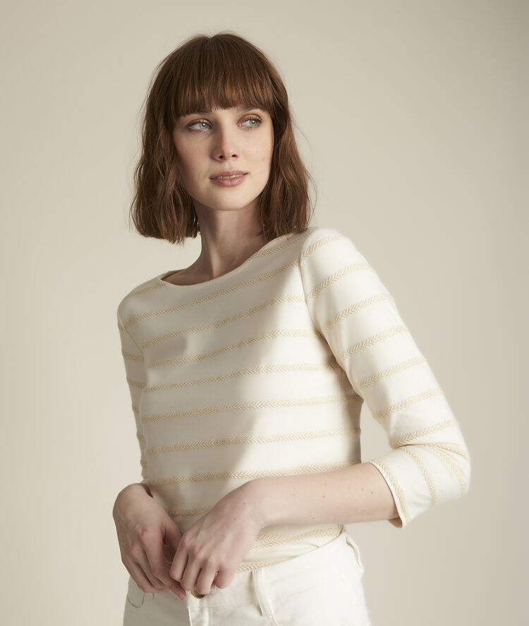 Raiponce striped lurex t-shirt string.