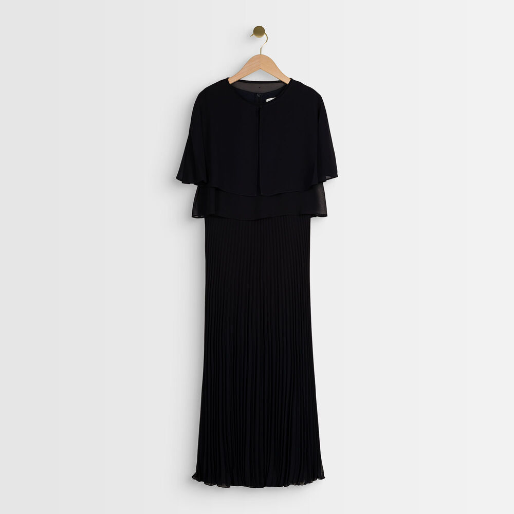 Ornella pleated midi dress violet.