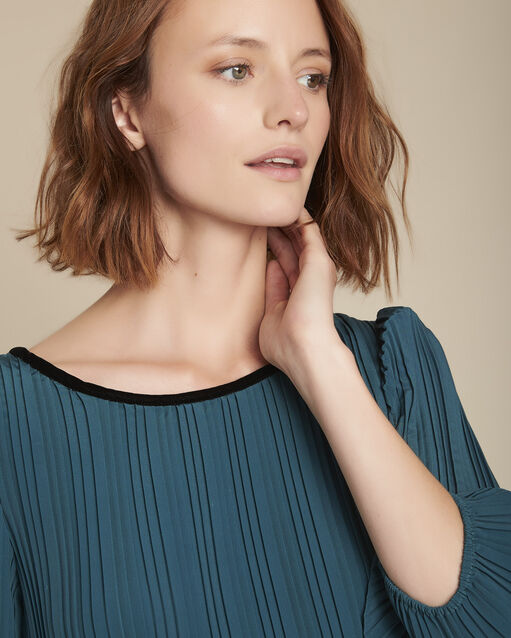 Iris straight pleated dress (1) - Maison 123