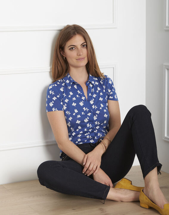 Patty blue printed T-shirt | 1-2-3 Patty blue printed T-shirt PhotoZ | 1-2-3