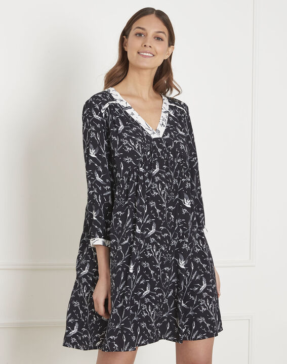 Loelie black floral print dress | 1-2-3 Loelie black floral print dress PhotoZ | 1-2-3
