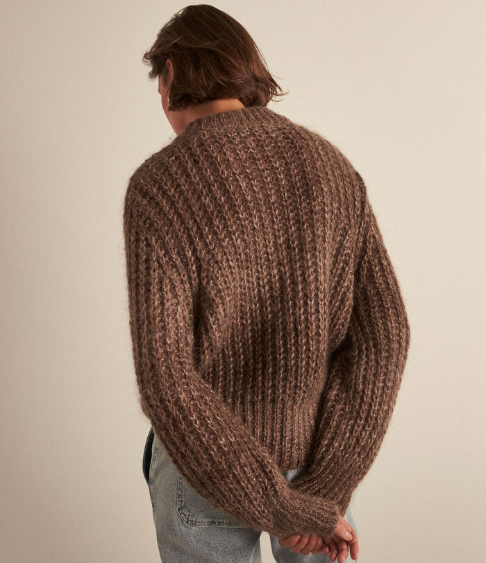Bacopa brown loose-fit mohair jumper PhotoZ | 1-2-3