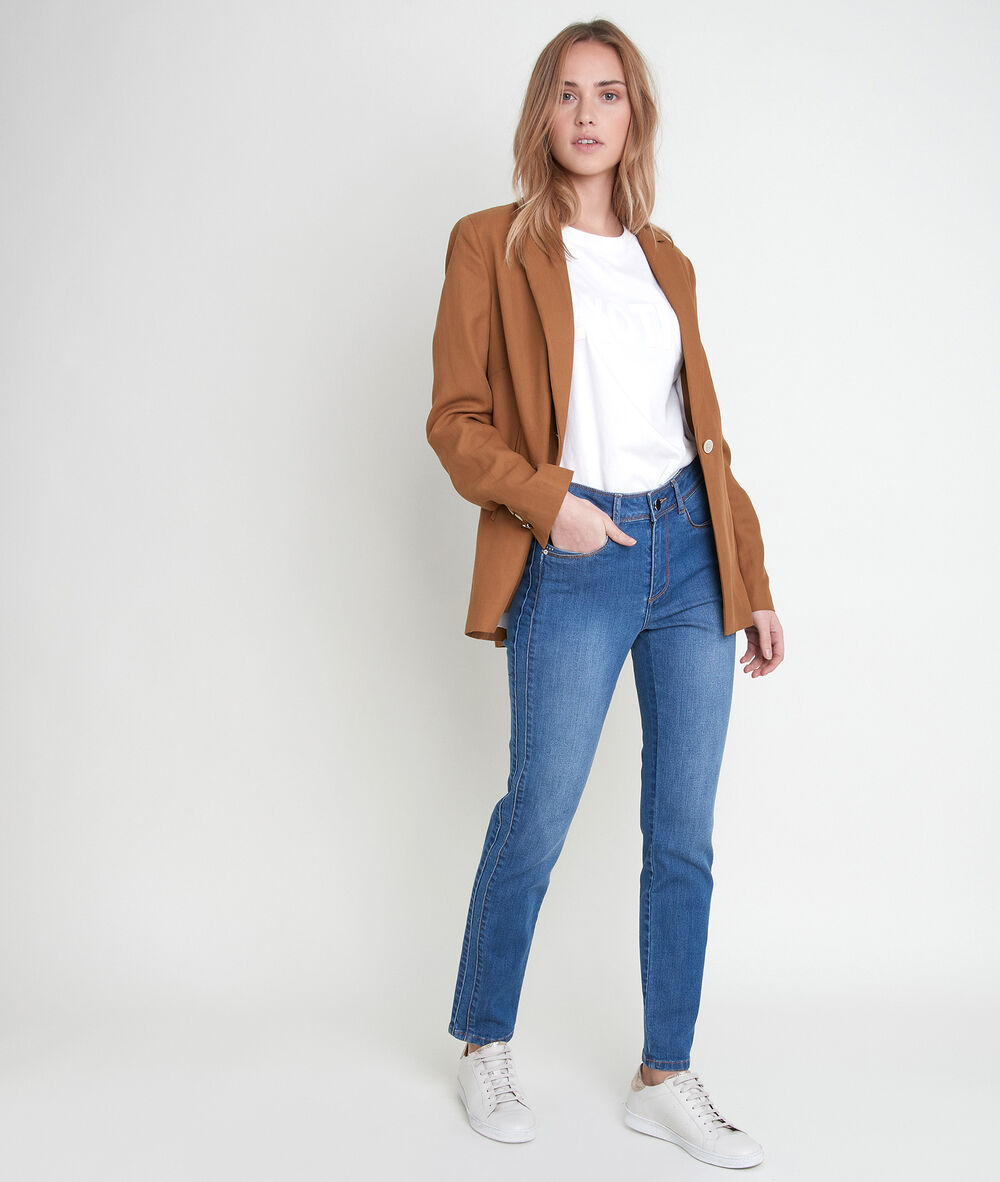 The iconic paola slim-fit stone-washed used jeans stone used.