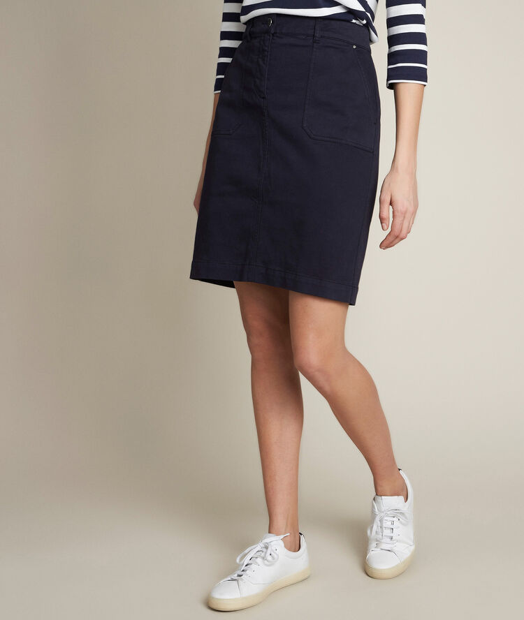 Balade straight skirt navy blue.
