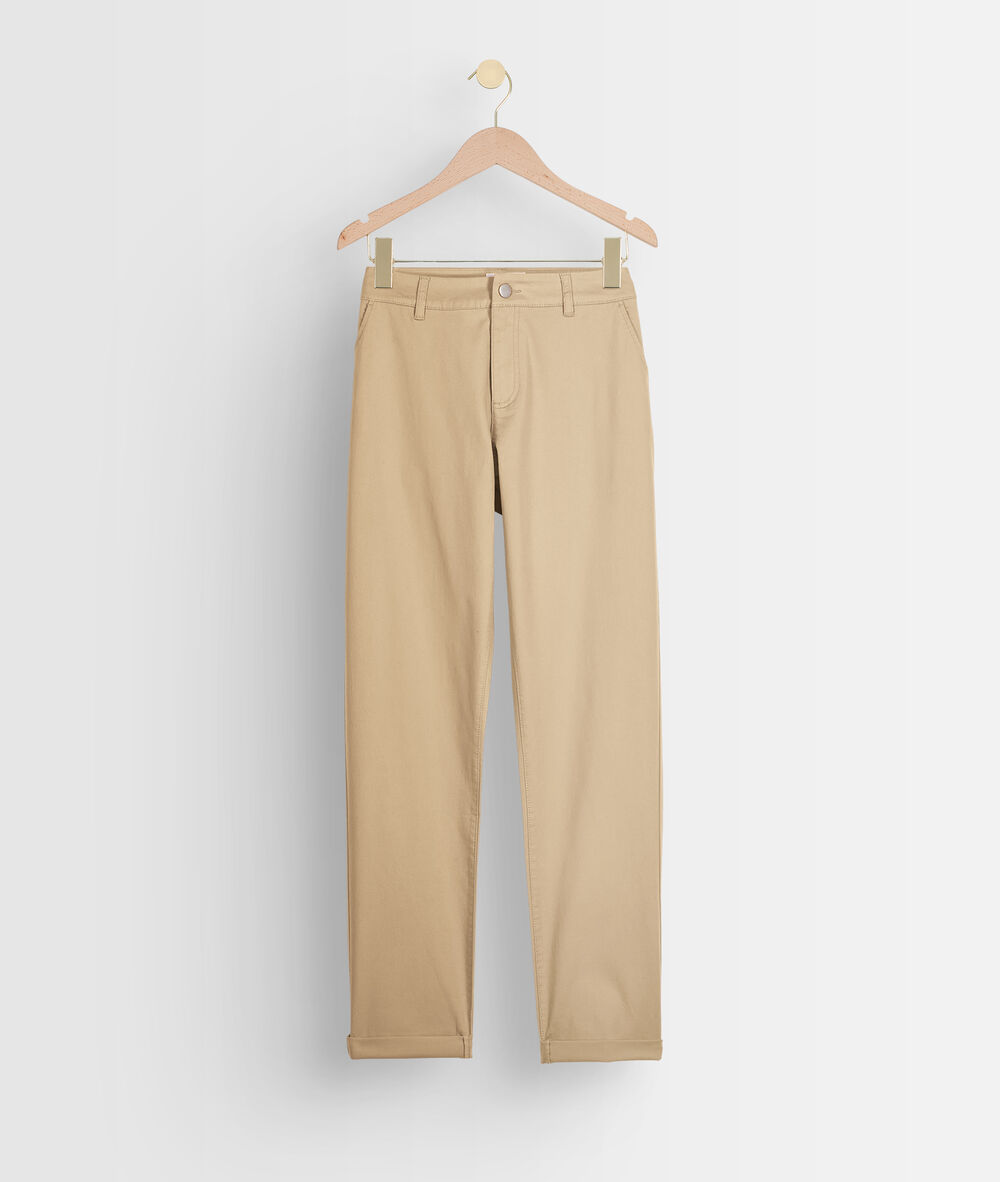 Francis beige organic cotton chinos naturel.