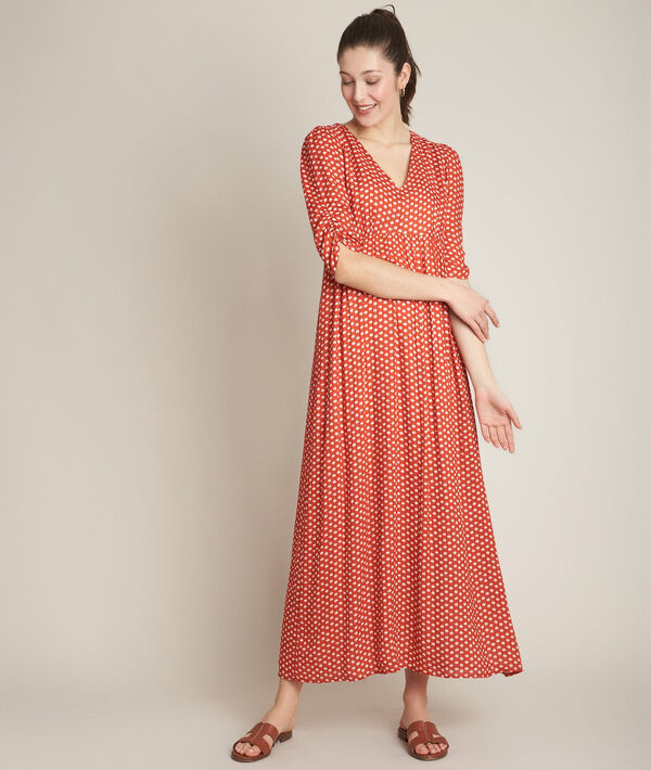 Claude long printed dress PhotoZ | 1-2-3