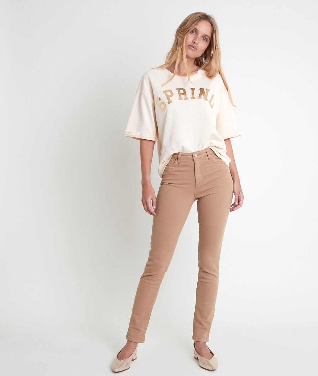 The iconic Suzy slim-fit jeans in beige recycled cotton | 1-2-3 The iconic Suzy slim-fit jeans in beige recycled cotton PhotoZ | 1-2-3