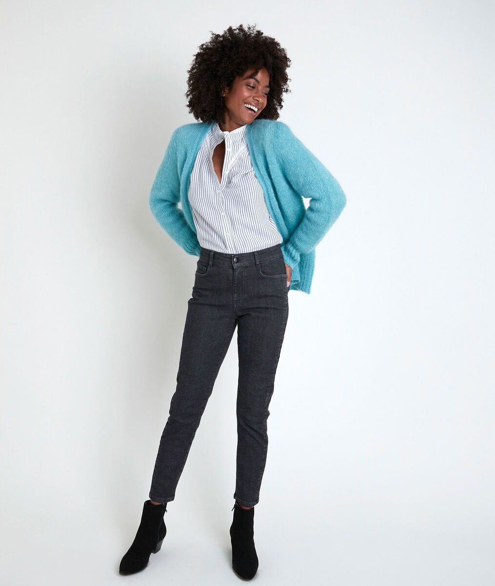 ROZELLE blue mohair blend cardigan | 1-2-3 ROZELLE blue mohair blend cardigan PhotoZ | 1-2-3