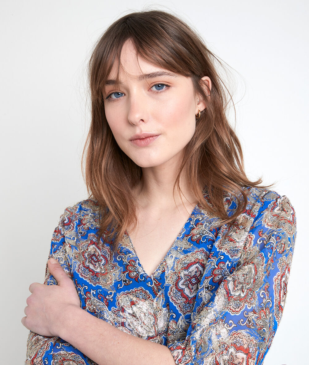 Tissia printed blouse myosotis.