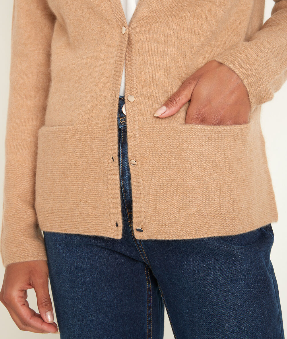 Robin havana cashmere cardigan havane.