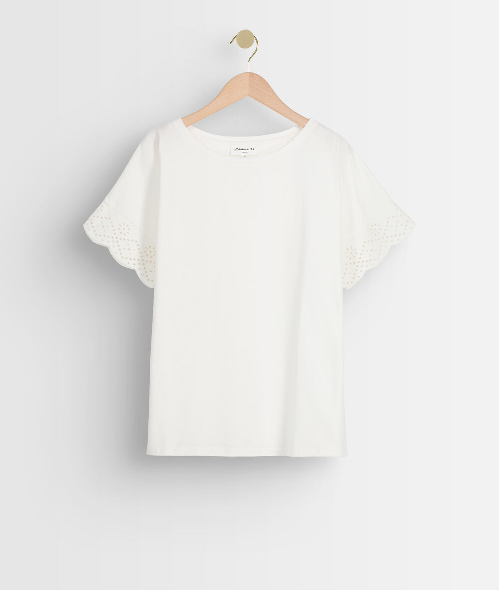 Idali white cotton t-shirt blanc.
