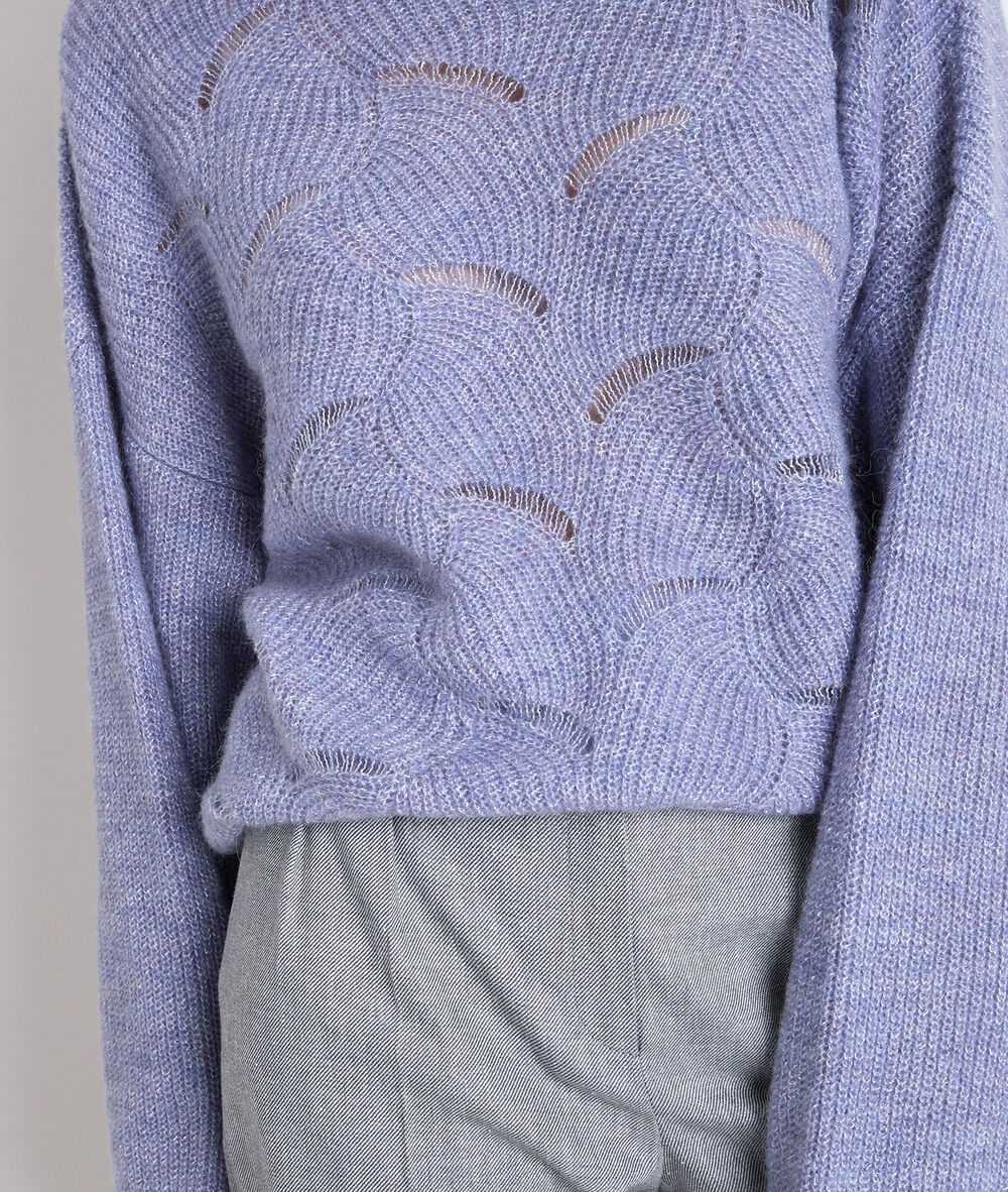 Amanda fancy knit mauve jumper mauve.