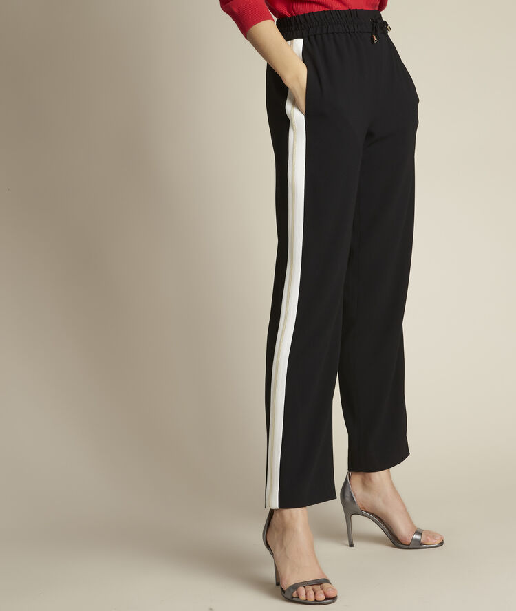 Eder straight-leg jogging bottoms black.