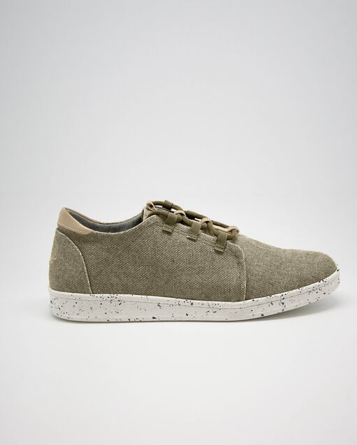 &Ouml;tzi sand colour canvas trainers beige.