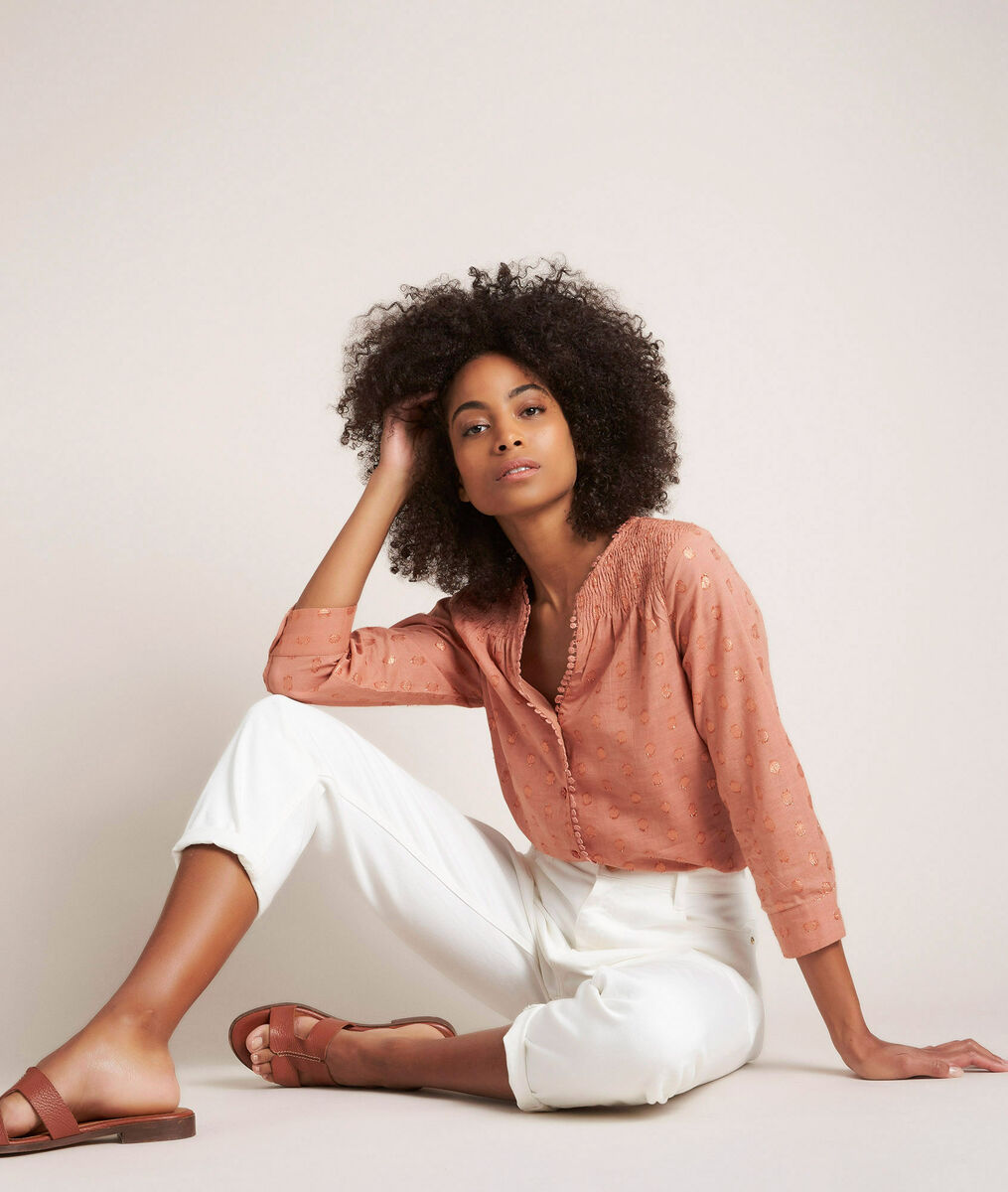 Elma pink lurex blouse | 1-2-3 Elma pink lurex blouse PhotoZ | 1-2-3