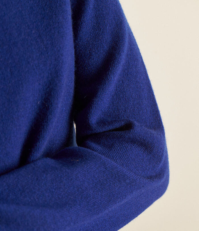Bixente royal blue responsible wool and cashmere pullover PhotoZ | 1-2-3