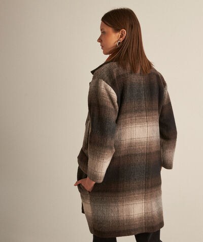 Martin grey chequed responsible wool coat PhotoZ | 1-2-3