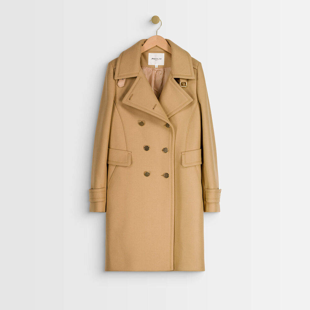 Orma camel wool coat camel clair.