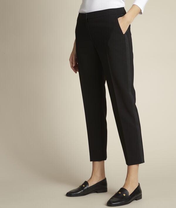 Suzanne sky-blue microfibre cigarette trousers | 1-2-3 Suzanne sky-blue microfibre cigarette trousers PhotoZ | 1-2-3