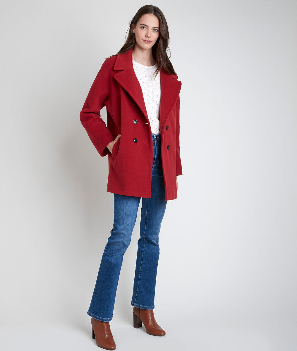 Joy terracotta wool blend coat | 1-2-3 Joy terracotta wool blend coat PhotoZ | 1-2-3