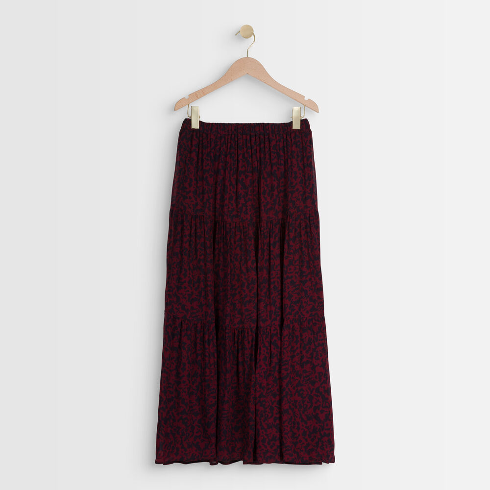 Ginko floral print skirt rose.