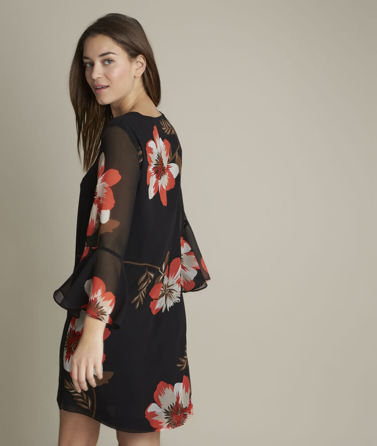 Astrid printed dress black.