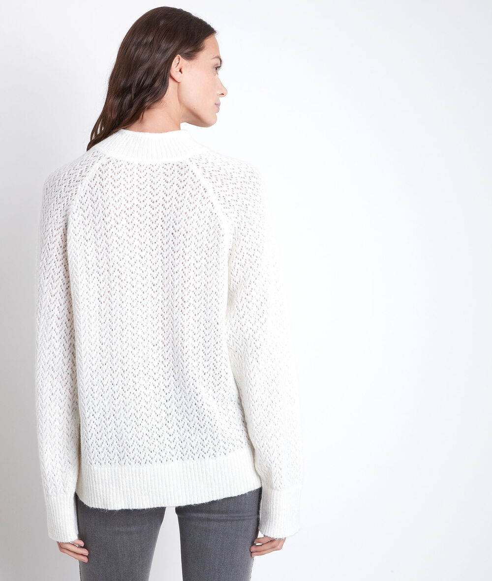 Rima ecru openwork jumper ecru.