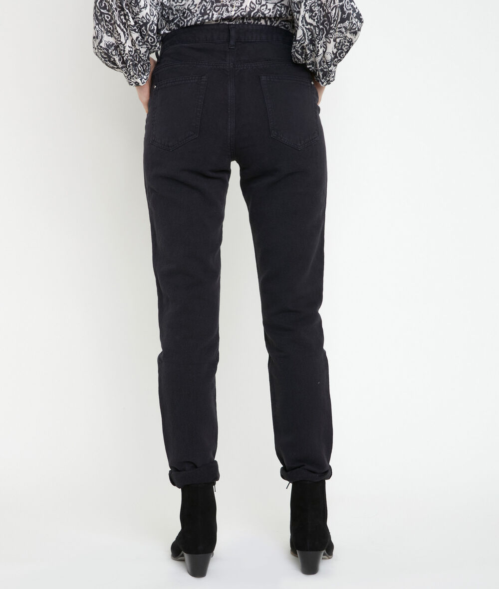 Farel black cigarette-cut trousers noir.