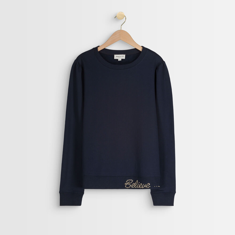 Ivy navy rhinestone sweatshirt marine.