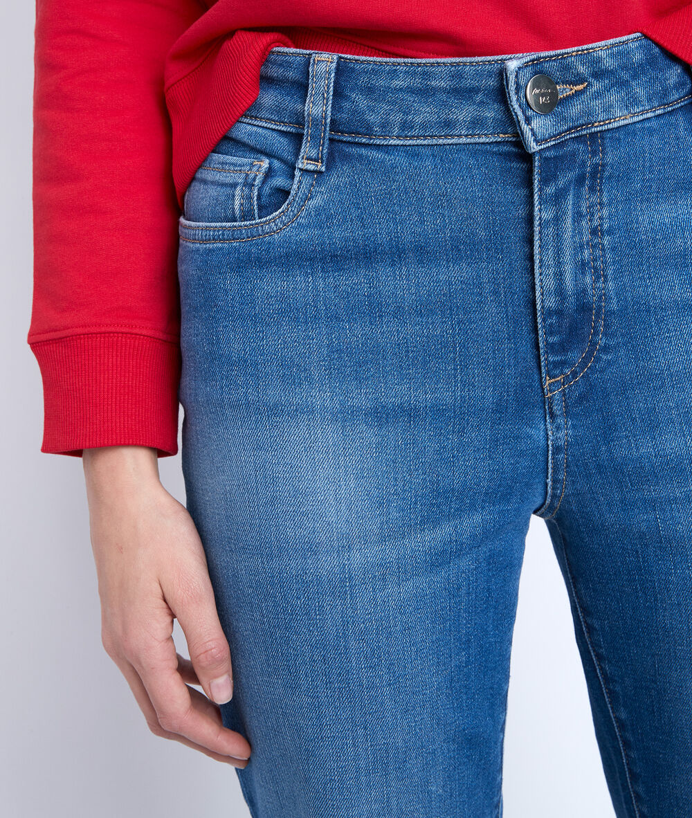 Cachou stone-wash used boyfriend jeans stone used.