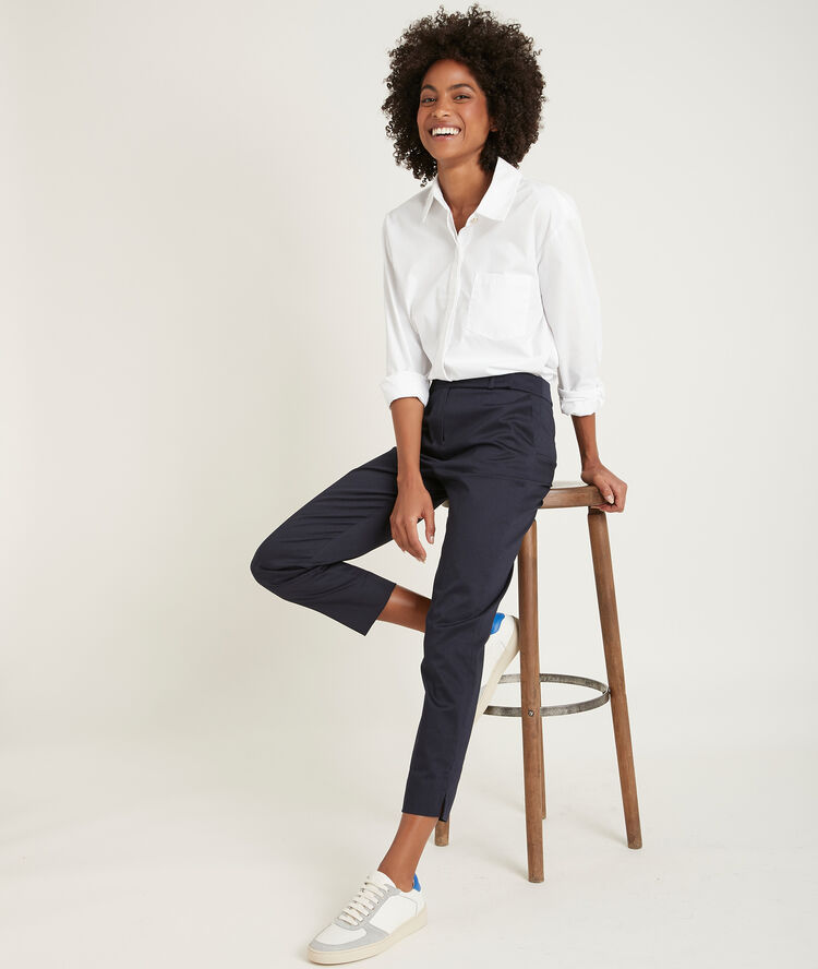 Rubis navy cigarette trousers navy blue.