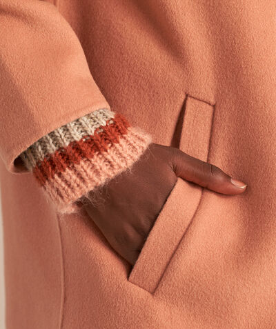 Maya long pink wool coat PhotoZ | 1-2-3