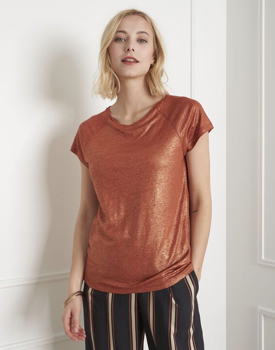Pipper shiny mahogany T-shirt | 1-2-3 Pipper shiny mahogany T-shirt PhotoZ | 1-2-3