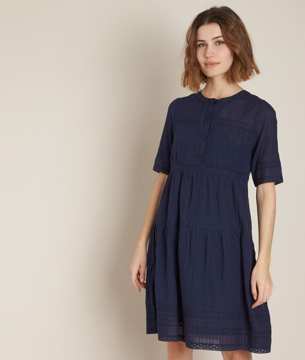 Corelia navy lace dress navy blue.