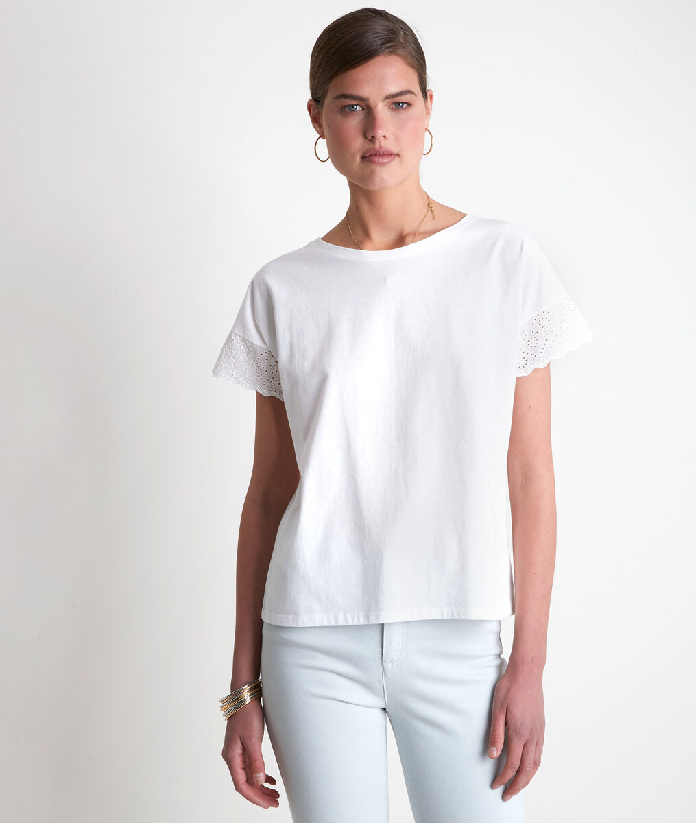 Idali white cotton T-shirt | 1-2-3 Idali white cotton T-shirt PhotoZ | 1-2-3