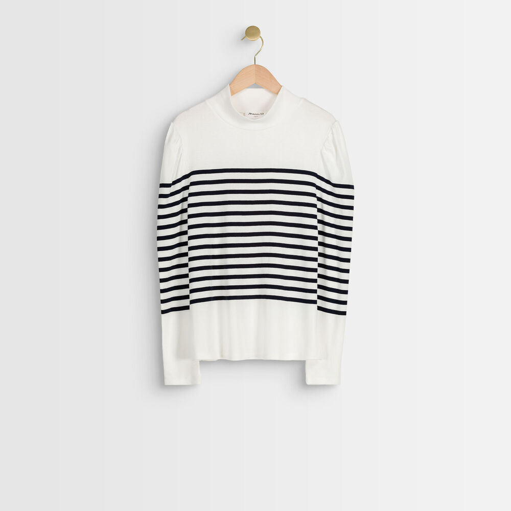Dawson striped top ecru.