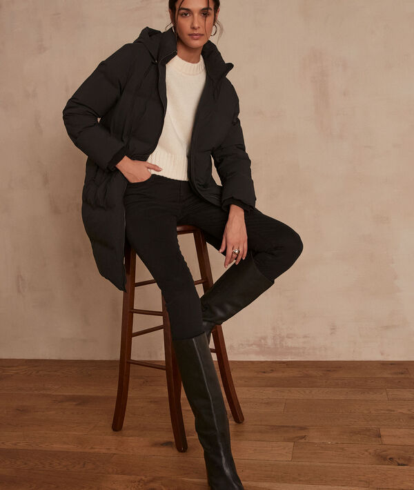 The iconic Sultan trousers: black slim-fit cotton satin jeans | 1-2-3 The iconic Sultan trousers: black slim-fit cotton satin jeans PhotoZ | 1-2-3