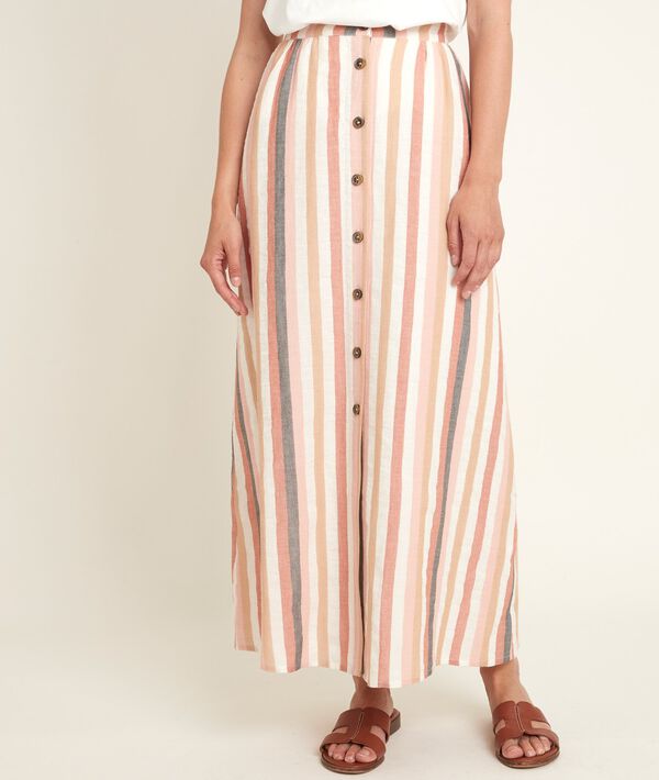 Genny striped buttoned skirt | 1-2-3 Genny striped buttoned skirt PhotoZ | 1-2-3