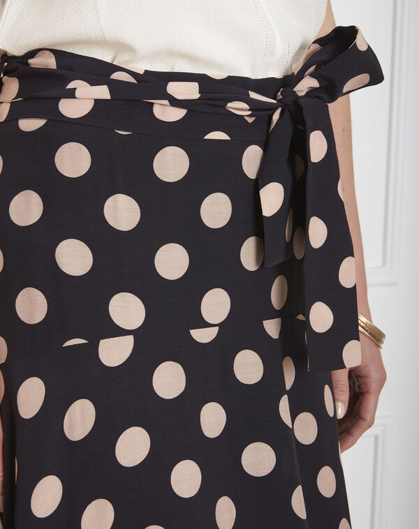 Sympa black polka dot skirt black.